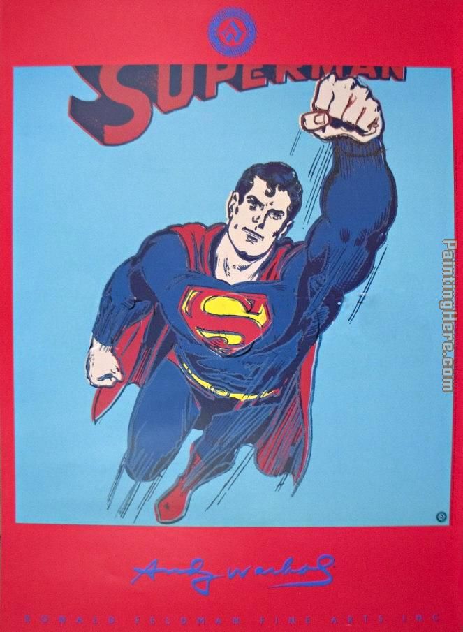 Superman painting - Andy Warhol Superman art painting